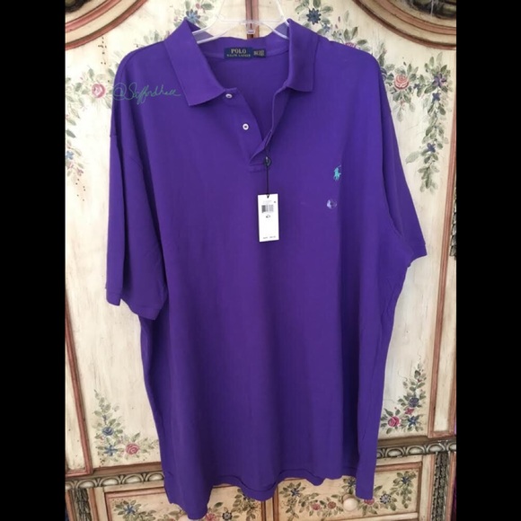 NWT Ralph Lauren Purple Polo Shirt 4XL - Picture 2 of 6